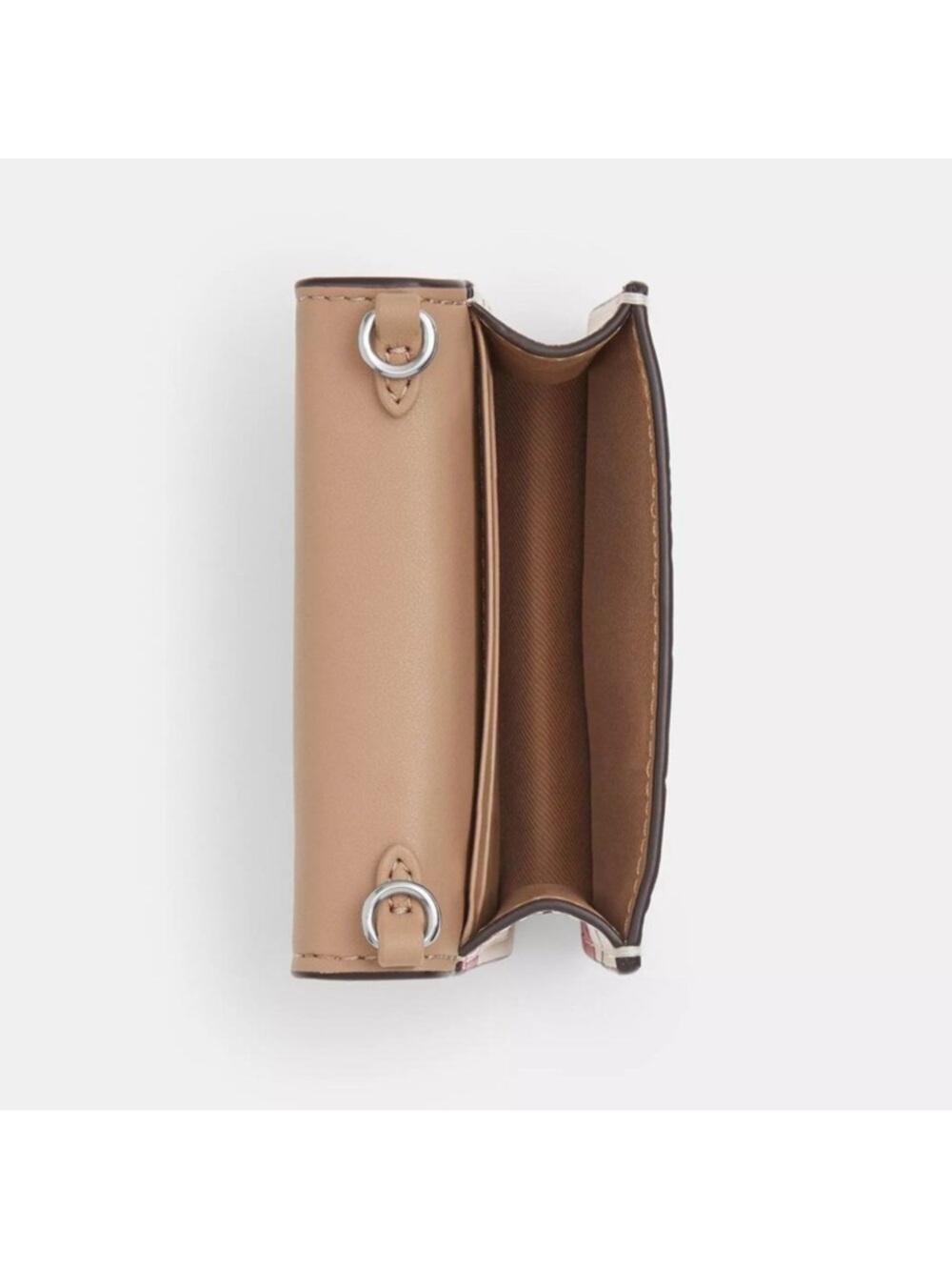 Coach Cherry Print Mini Leather Crossbody in White and Red - Picture 5 of 6